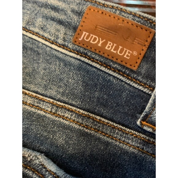 Judy Blue Cutoff Denim Shorts Lucas High Rise Womens Size XL - Picture 13 of 13